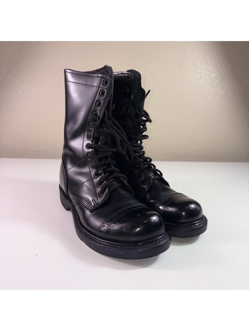 Corcoran 975 Jump Boots Men’s 6.5 D Black Leather Combat Military Made USA